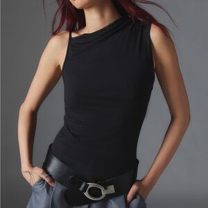 NWT! Urban Outfitters Silence + Noise Liaison Asymmetrical Tank Top in Black - S